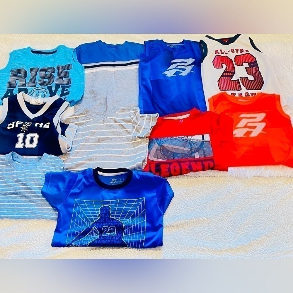 Bundle Boys 10 shirts, sleeveless, NBA, jumping beans, garanimals 4T-4